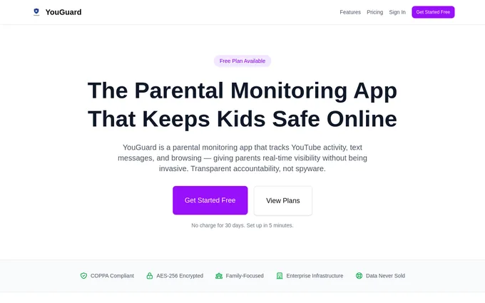 YouGuard parental monitoring